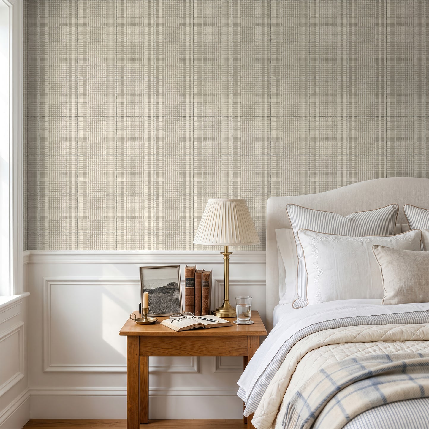 Puppytooth Plaid Beige