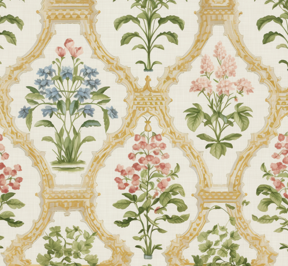 botanical chintz peel and stick wallpaper RollsRolla