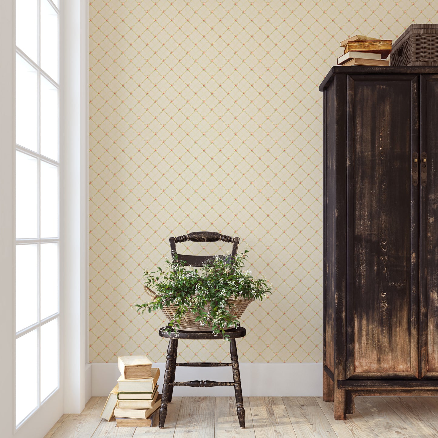 vintage farmhouse peel and stick wallpaper