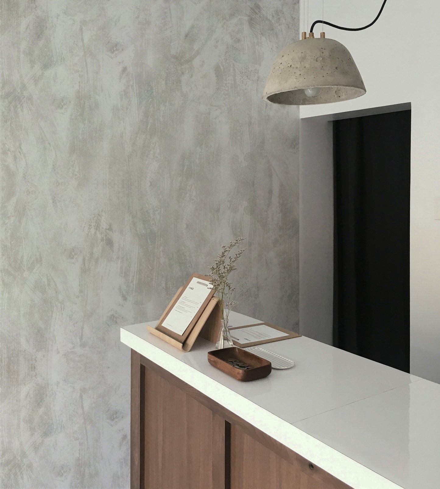 Gray Venetian Plaster Wallpaper