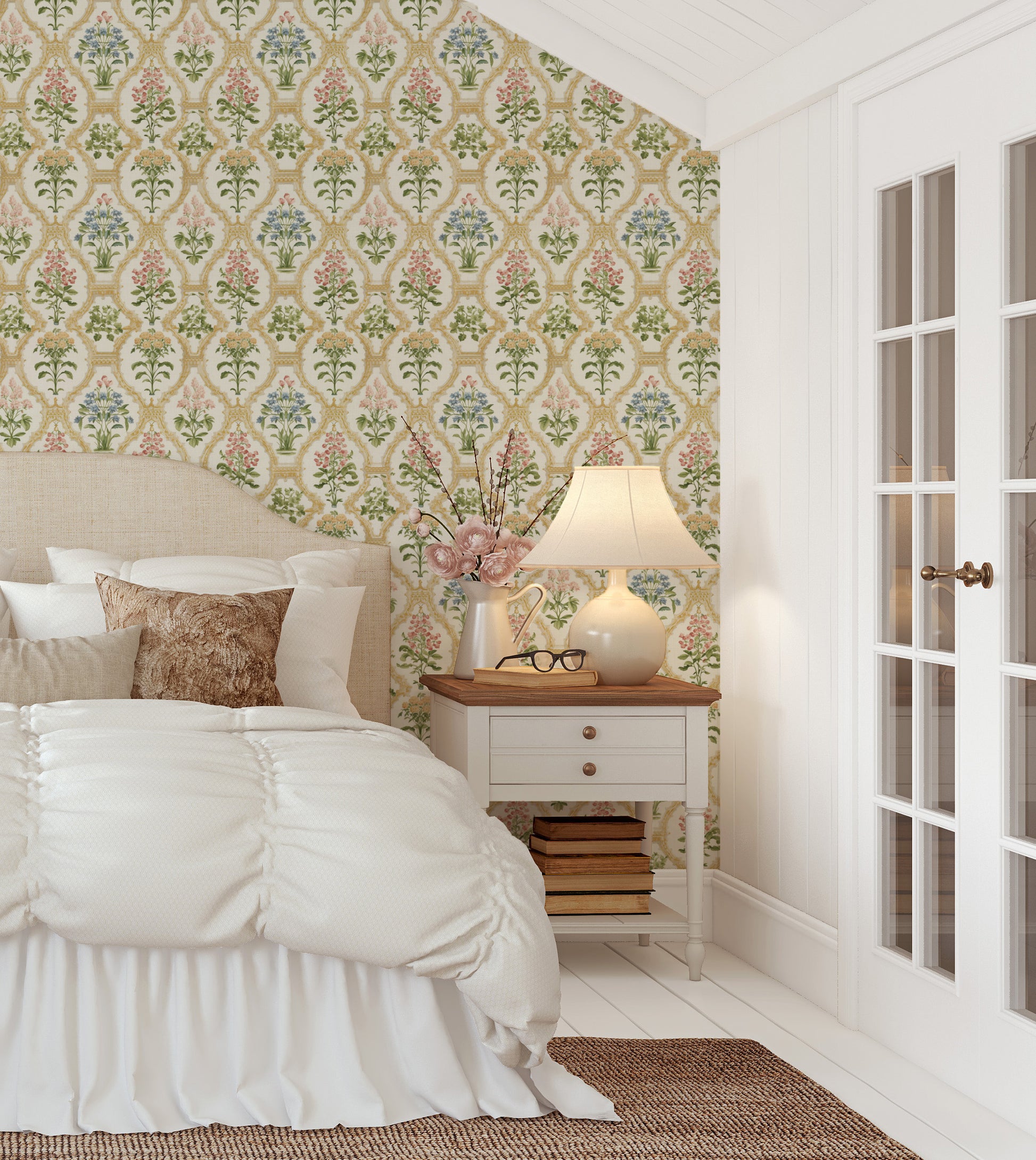 botanical chintz peel and stick wallpaper RollsRolla