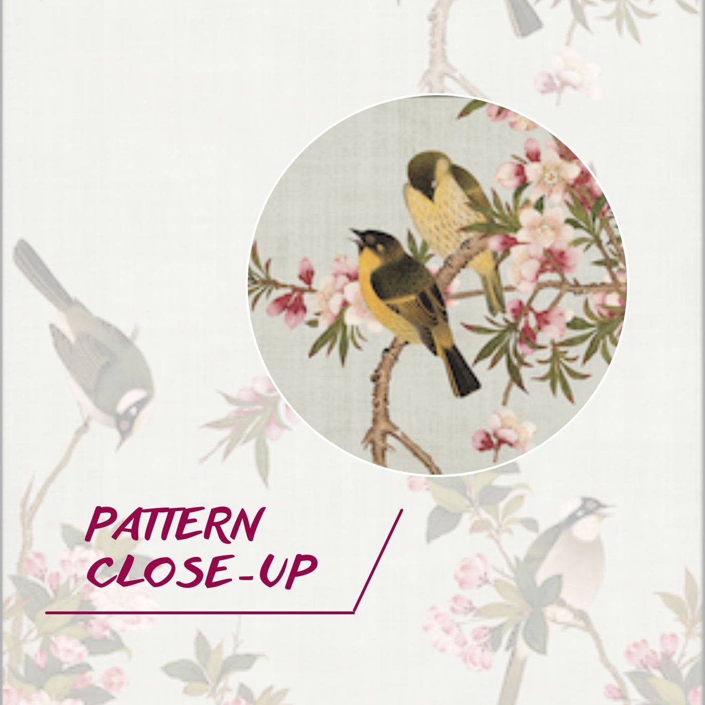 Pink & White Flower with Birds Chinoiserie Wallpaper in US |RollsRolla