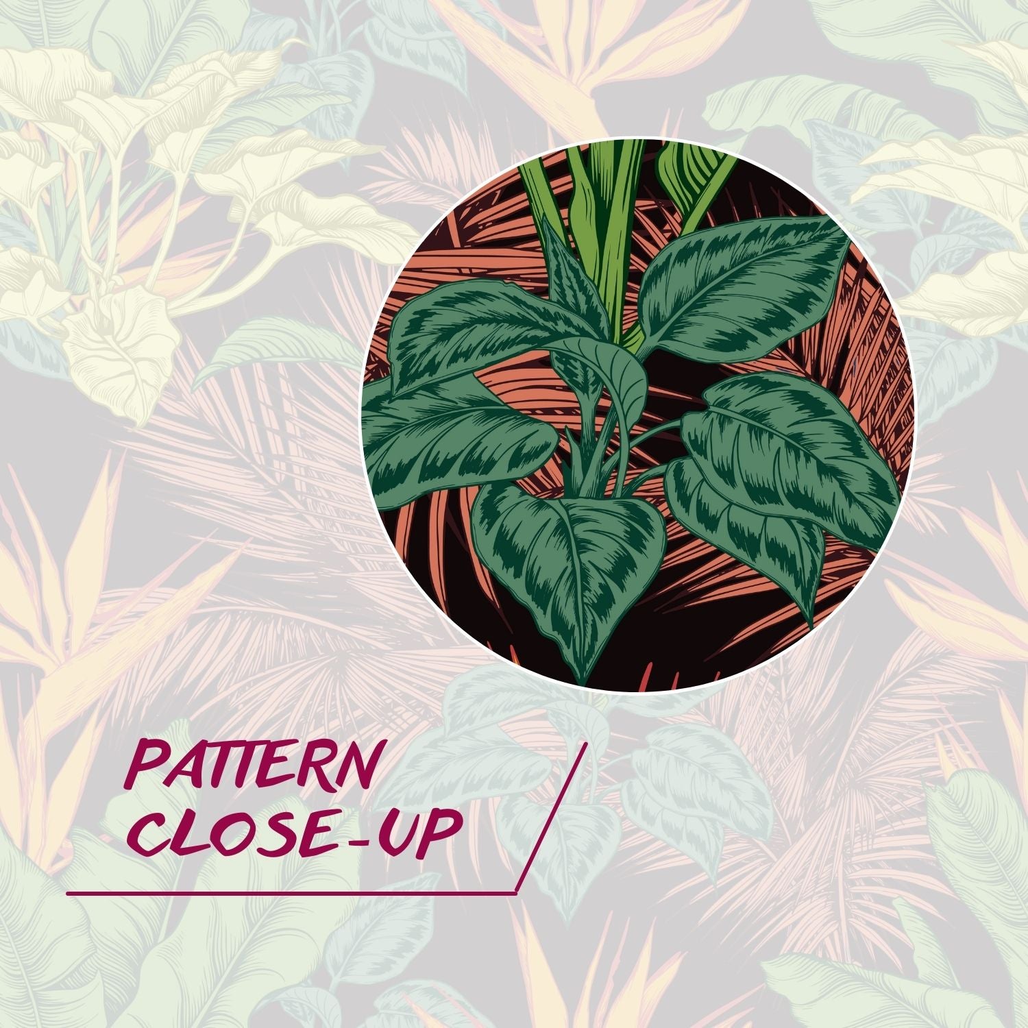  Earthy Brown Hue Tropical Botanic Plants Peel & Stick Wallpaper | US