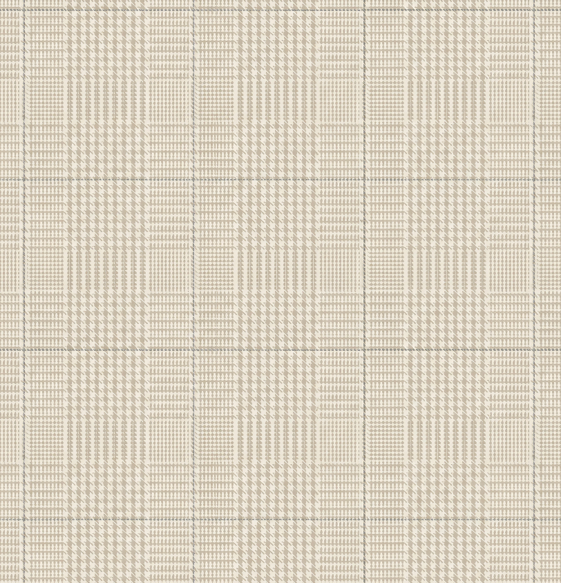Puppytooth Plaid Beige