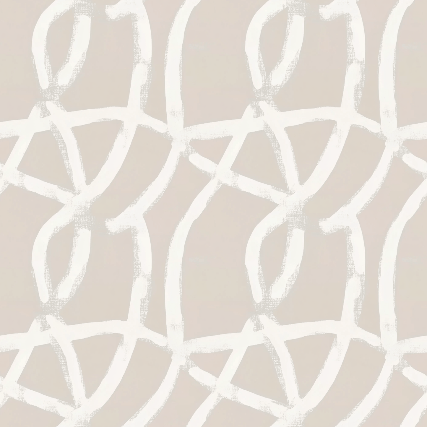 Beige White and Grey Geometric Peel and Stick Wallpaper