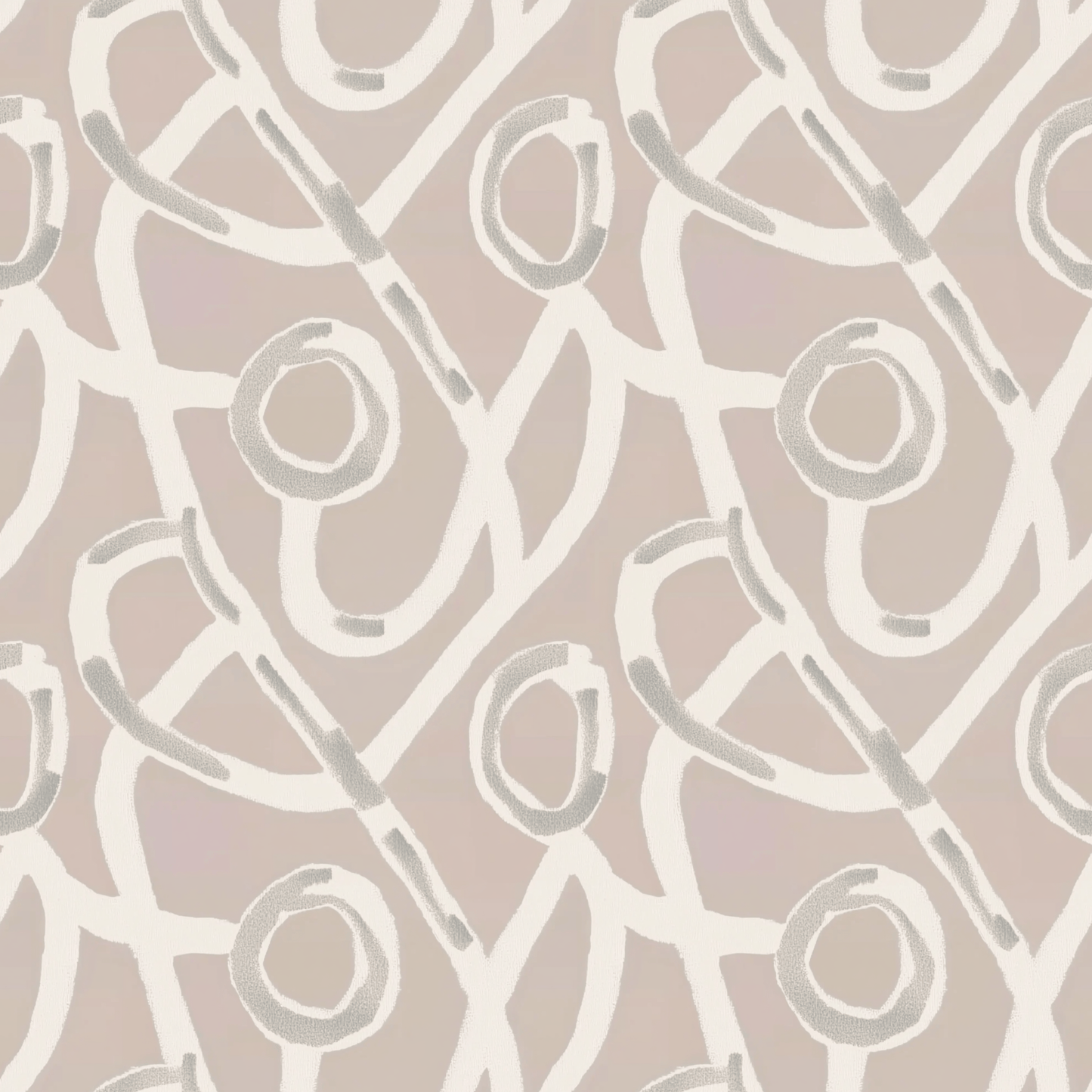 Beige Grey and White Geometric Peel and Stick Wallpaper