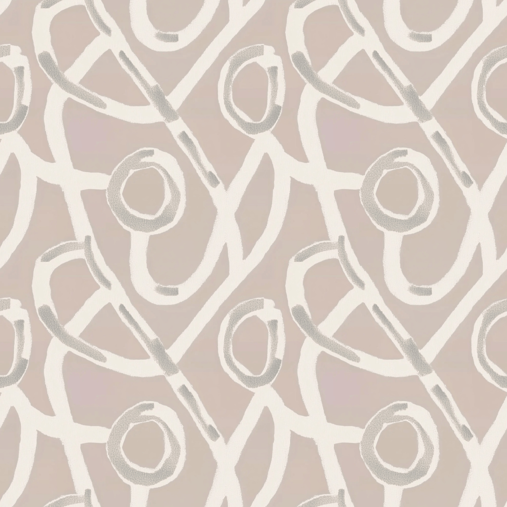 Beige Grey and White Geometric Peel and Stick Wallpaper