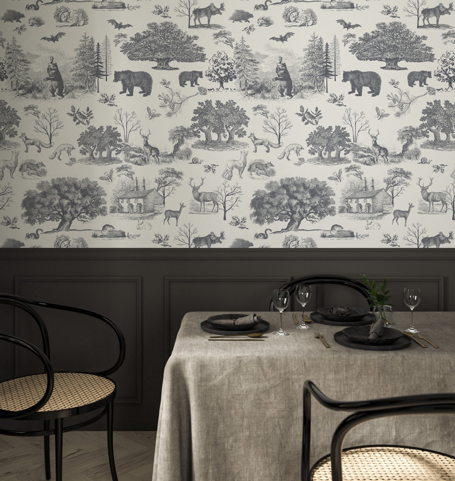 black and white self adhesive wallpaper