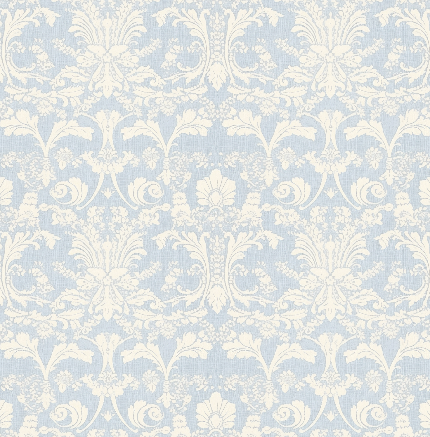 Victorian Blue Damask peel and stick wallpaper in US | RollsRolla