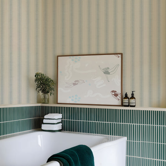 Cool Blue Stripe
