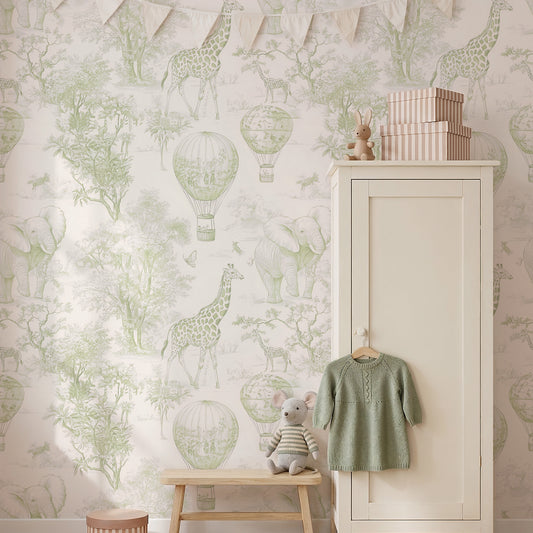 Green Jungle Toile