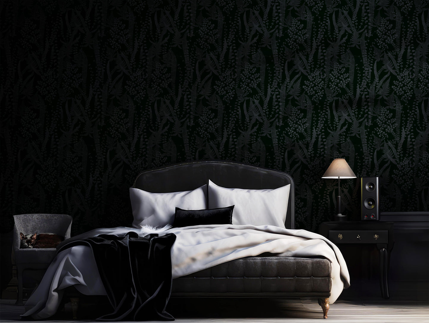 Night Fern peel and stick wallpaper in US | RollsRolla