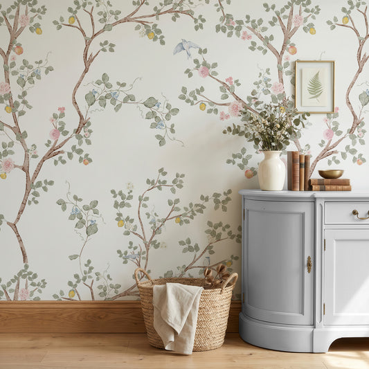 Blushing Orchard Chinoiserie