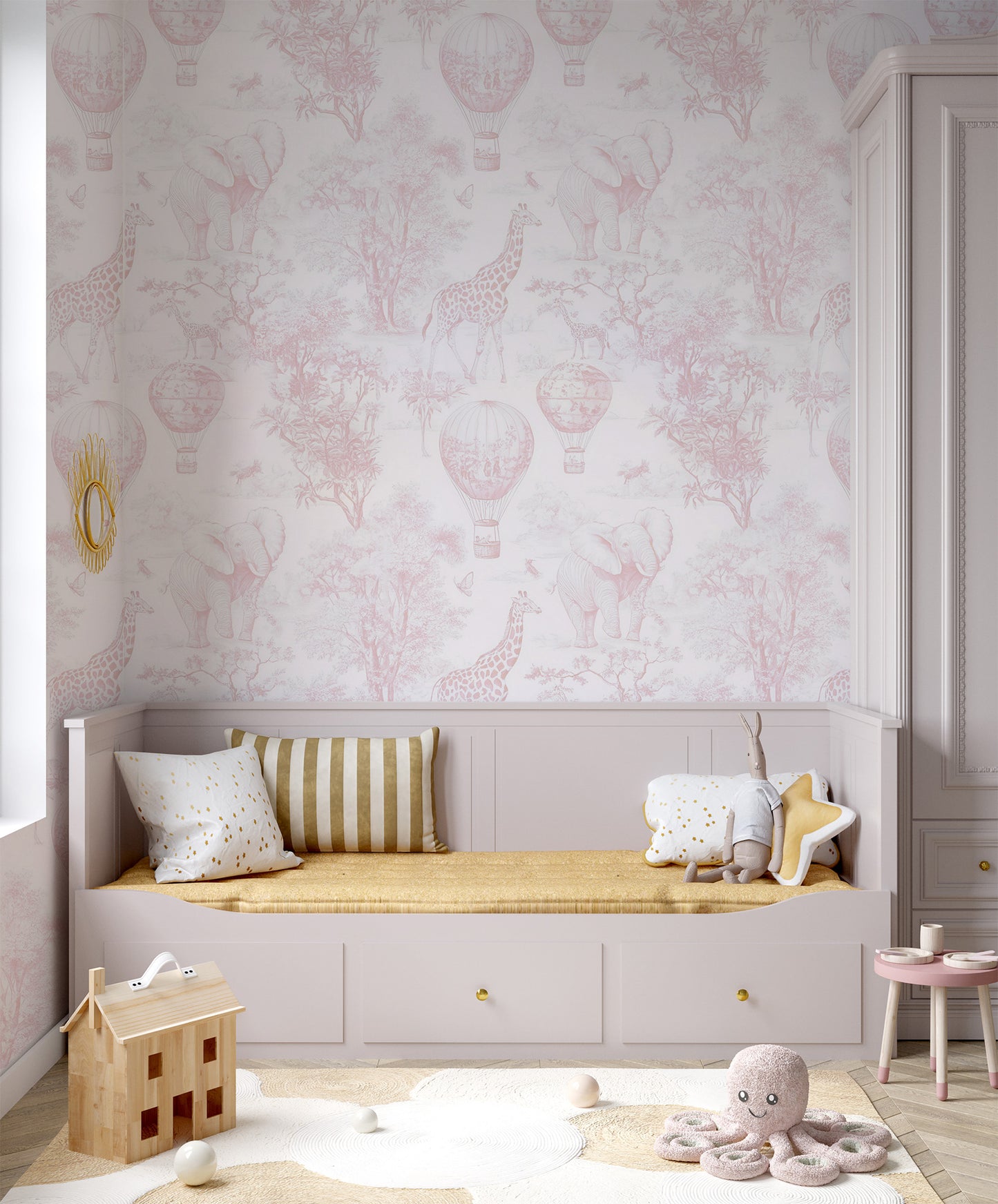 Pink Jungle Toile