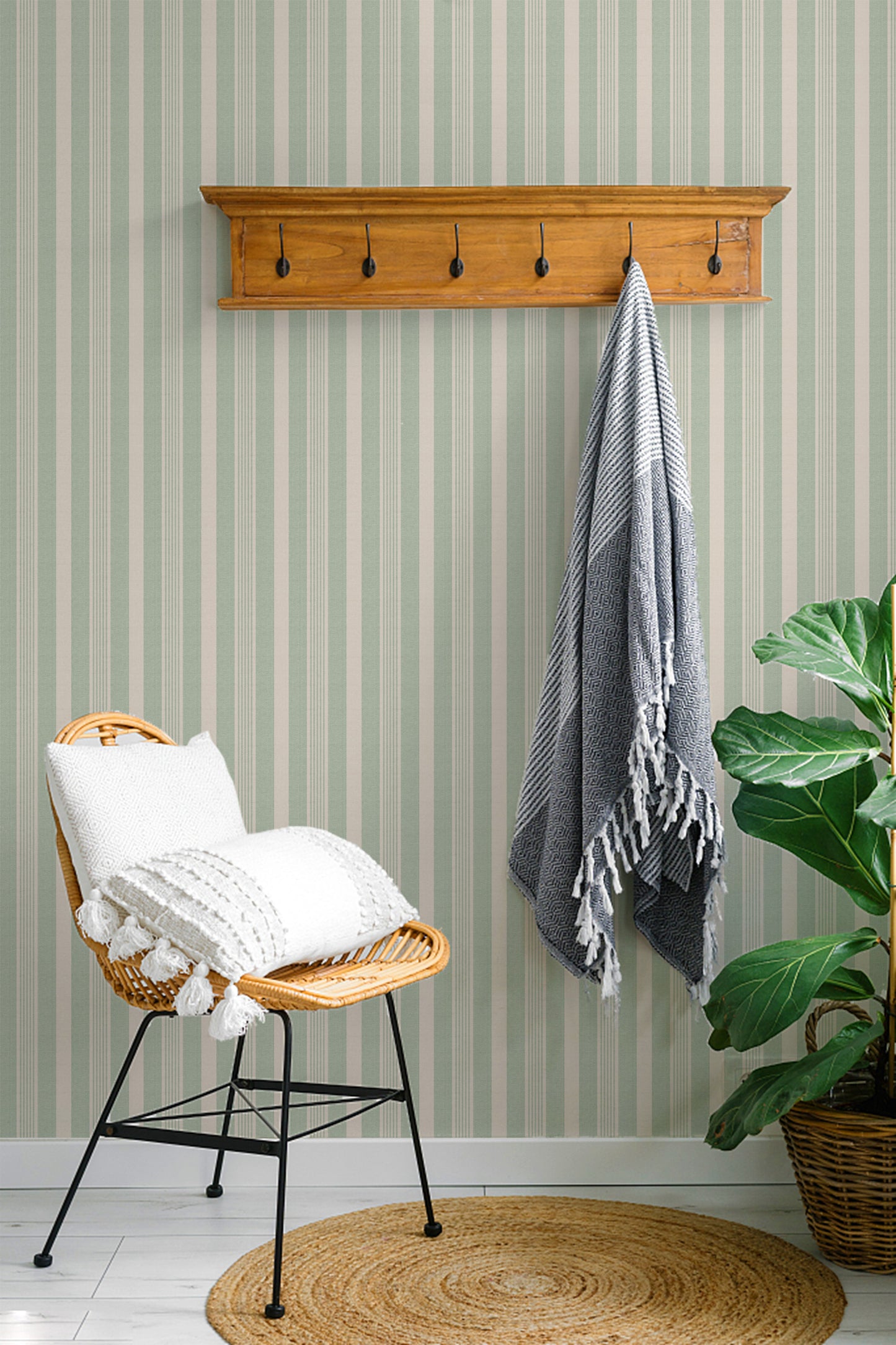 Sage Green Stripe