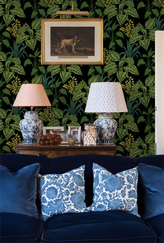 Tropical Botanic Plants Peel and Stick Removable Wallpaper | Canada 