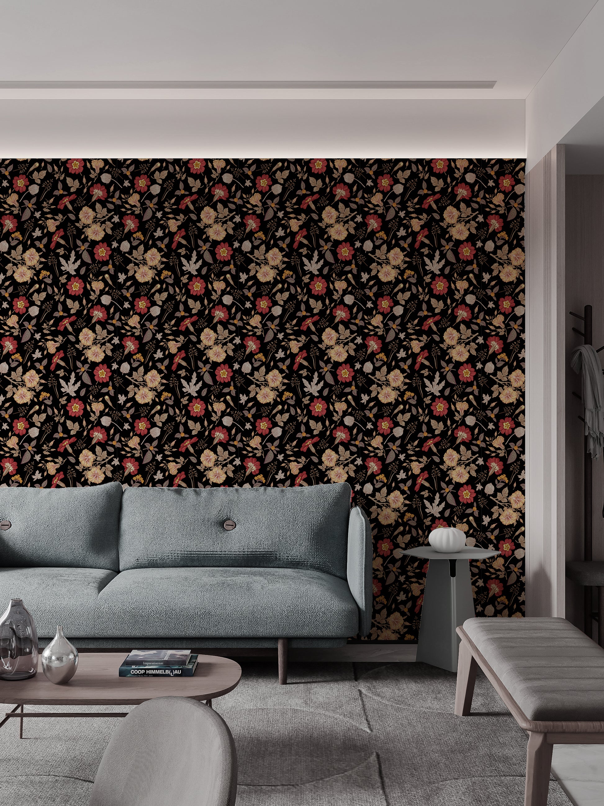 Night Garden Woody Hue Peel and Stick Wallpaper in US | RollsRolla