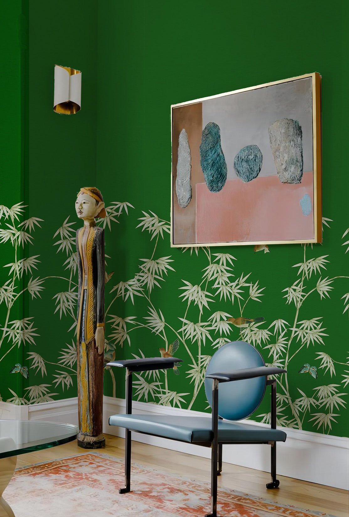 bamboo chinoiserie peel and stick wallpaper