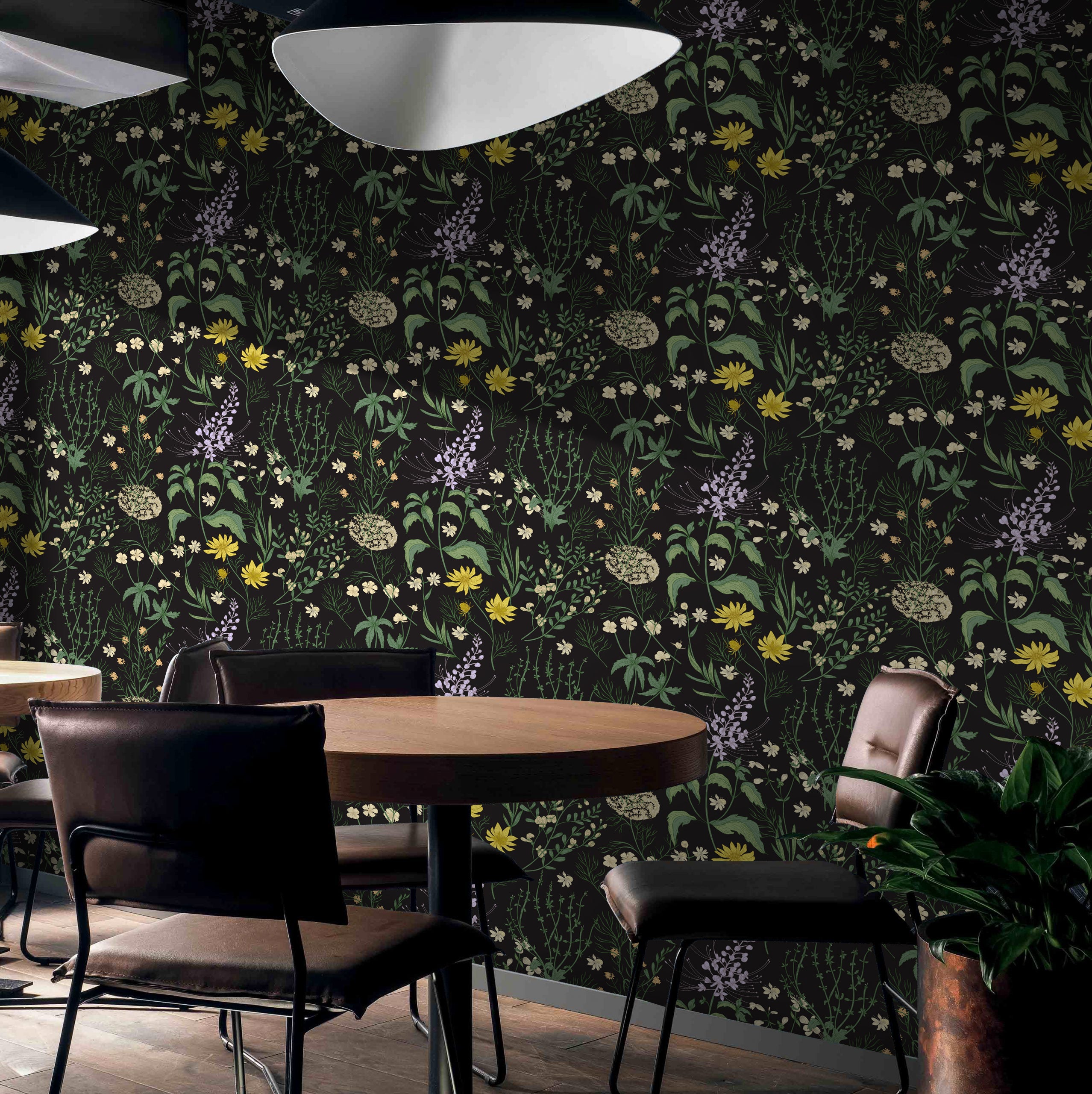 Moody Floral Wallpaper  Dark Garden Peel and Stick  The Wallberry